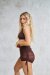 Lunalae Short Sienna Mesh Drawstring Chocolat