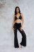 Lunalae Pantalon Sienna Mesh Flare Noir S