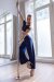 Les Polettes Pantalon Mary Flow Bleu Nuit XL
