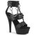 Pleaser Sandales KISS-261 Noir EU-40/US-10
