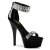 Pleaser Sandales KISS-269RS Noir EU-42/US-12
