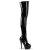 Pleaser Bottes cuissardes KISS-3000 Noir EU-42/US-12