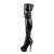 Pleaser Bottes cuissardes KISS-3000 Noir EU-37/US-7