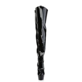 Pleaser Bottes cuissardes KISS-3010 Noir EU-37/US-7