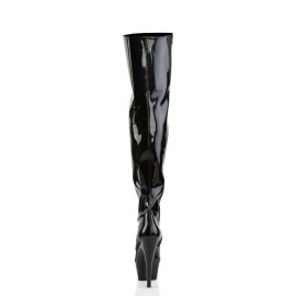 Pleaser Bottes cuissardes KISS-3010 Noir EU-38/US-8