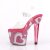 Pleaser Sandales LOVESICK-708HEART Transparent Rose Strass EU-35/US-5