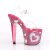 Pleaser Sandales LOVESICK-708HEART Transparent Rose Strass EU-35/US-5