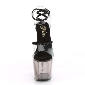 Pleaser Sandales LOVESICK-712T Transparent Noir EU-41/US-11