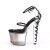 Pleaser Sandales LOVESICK-712T Transparent Noir EU-41/US-11