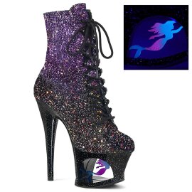 Pleaser Bottines MOON-1020MER Noir Bigarré Multi...