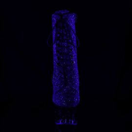Pleaser Bottines MOON-1020MER Noir Bigarré Multi...