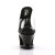 Pleaser Mules MOON-701HRS Transparent Noir Rouge Strass EU-35/US-5