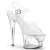 Pleaser Sandales MOON-708 Transparent Argent EU-37/US-7
