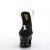 Pleaser Sandales MOON-708HRS Transparent Noir Rouge Strass EU-35/US-5