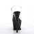 Pleaser Sandales MOON-708HRS Transparent Noir Rouge Strass EU-35/US-5