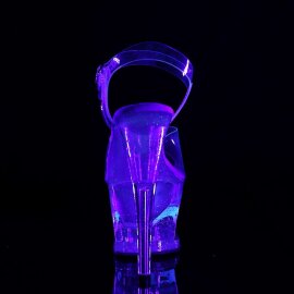 Pleaser Sandales MOON-708MER Transparent Argent EU-35/US-5