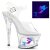 Pleaser Sandales MOON-708MER Transparent Argent EU-35/US-5