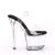 Pleaser Sandales RADIANT-708 Transparent Noir EU-37/US-7