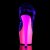 Pleaser Sandales RAINBOW-308UV Transparent Néon-Bleu EU-35/US-5