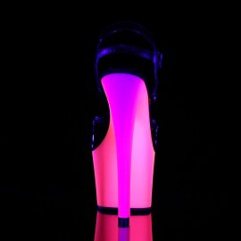 Pleaser Sandales RAINBOW-309UV Noir Néon-Bigarré EU-35/US-5