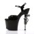 Pleaser Sandales REVOLVER-709 Noir EU-42/US-12
