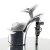 Pleaser Sandales REVOLVER-709G Argent Multi Paillettes Chrome EU-41/US-11