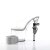 Pleaser Mules REVOLVER-712 Transparent Argent EU-35/US-5