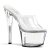 Pleaser Mules SKY-301 Transparent Argent EU-37/US-7