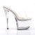 Pleaser Mules SKY-301 Transparent Argent EU-38/US-8