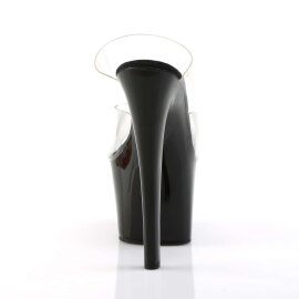 Pleaser Mules SKY-302 Transparent Noir EU-35/US-5