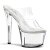 Pleaser Mules SKY-302 Transparent Argent EU-35/US-5