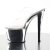 Pleaser Mules SKY-302 Transparent Argent Chrome EU-35/US-5