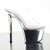 Pleaser Mules SKY-302 Transparent Argent Chrome EU-35/US-5