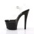 Pleaser Sandales SKY-308 Transparent Noir EU-35/US-5