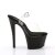 Pleaser Sandales SKY-308 Transparent Noir EU-35/US-5