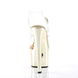 Pleaser Sandales SKY-308 Transparent Or Chrome EU-36/US-6
