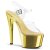 Pleaser Sandales SKY-308 Transparent Or Chrome EU-36/US-6