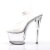 Pleaser Sandales SKY-308 Transparent Argent EU-35/US-5