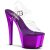 Pleaser Sandales SKY-308 Transparent Violet Chrome EU-37/US-7