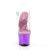 Pleaser Sandales SKY-308 Transparent Violet Chrome EU-37/US-7