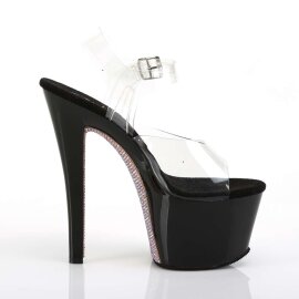 Pleaser Sandales SKY-308CRS Transparent Noir EU-41/US-11