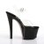Pleaser Sandales SKY-308CRS Transparent Noir EU-41/US-11