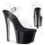 Pleaser Sandales SKY-308CRS Transparent Noir EU-35/US-5