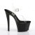 Pleaser Sandales SKY-308CRS Transparent Noir EU-37/US-7