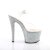 Pleaser Sandales SKY-308LG Transparent Argent Multi Paillettes EU-35/US-5