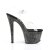 Pleaser Sandales SKY-308MG Transparent Noir EU-35/US-5