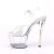 Pleaser Sandales SKY-308N-RBH Transparent Hologramme EU-39/US-9