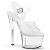 Pleaser Sandales SKY-308VL Transparent Argent EU-35/US-5