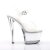 Pleaser Sandales SKY-308VL Transparent Argent EU-35/US-5