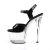 Pleaser Sandales SKY-309 Noir Transparent EU-35/US-5